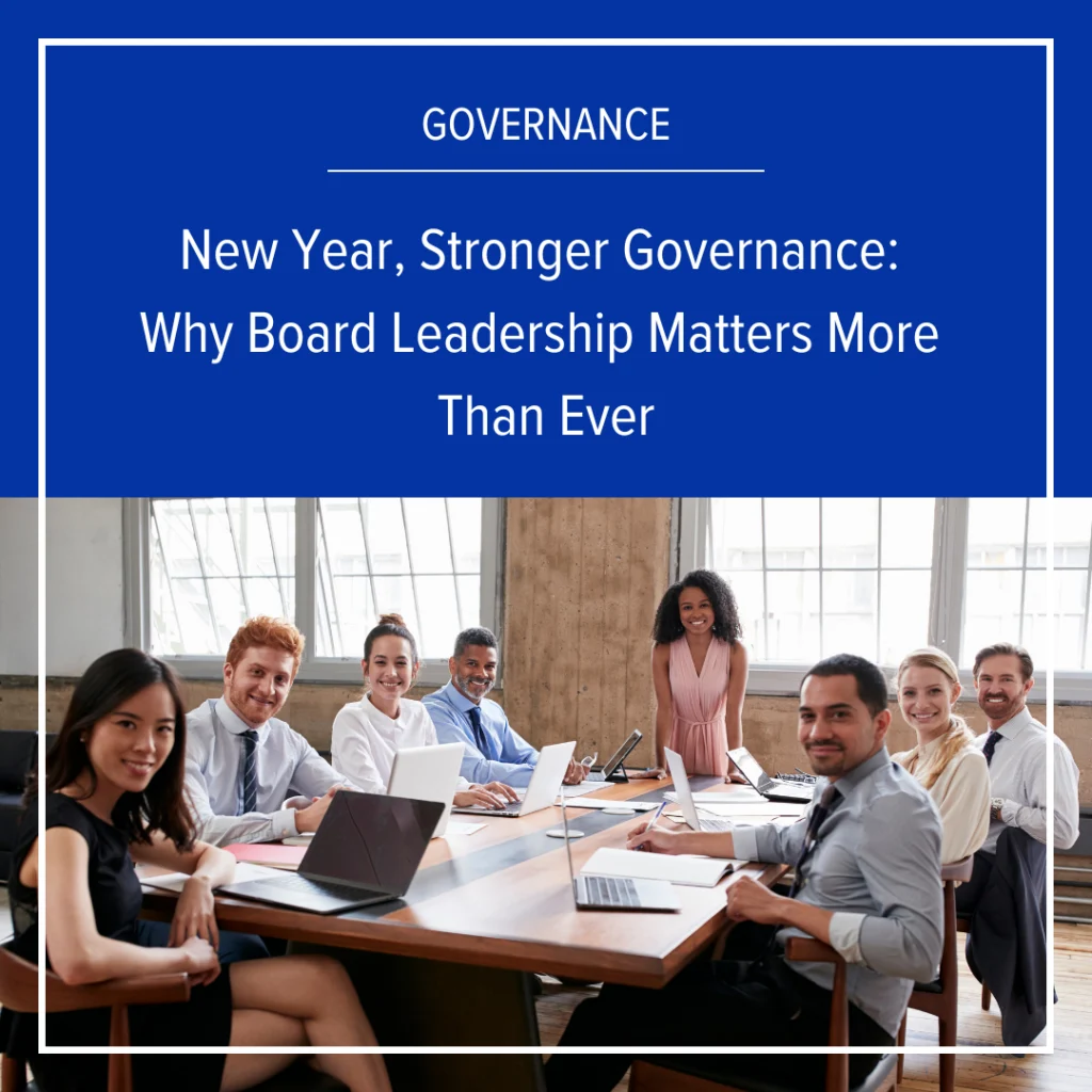 New Year, Stronger Governance