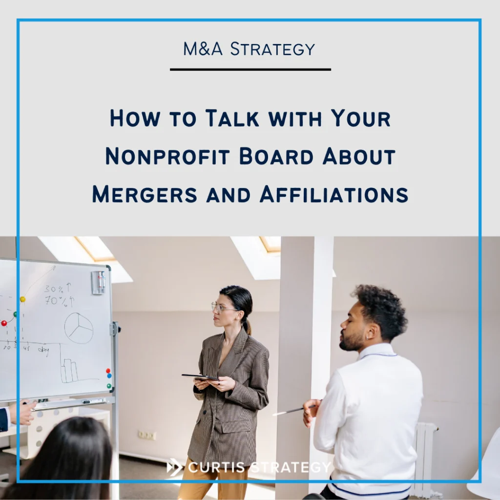 nonprofit board mergers affiliations